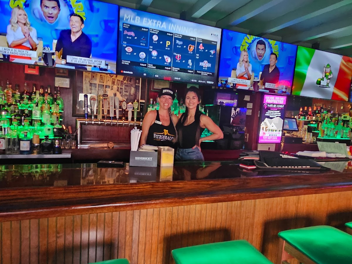 The Fitzgerald's bartenders serving up drinks